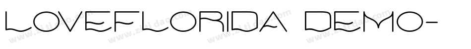 LoveFlorida Demo字体转换
